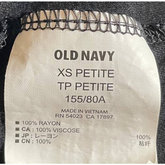 Old Navy Women's Cowl Neck Polka Dot Tank Top Black White Sleeveless Petite XS - Picture 6 of 11